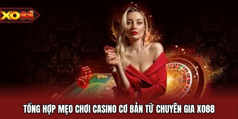 Tổng hợp mẹo chơi casino cơ bản từ chuyên gia XO88